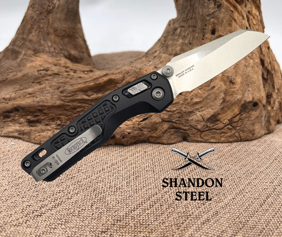 Microtech MSI MINI S/E STONEWASH STANDARD FRAG ALUMINIUM 210M-10FR