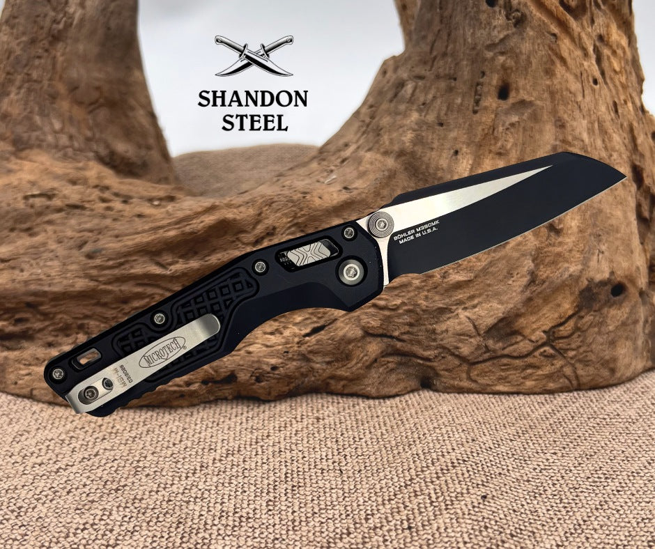Microtech MSI RAM-LOK MINI BLACK STANDARD FRAG ALUMINIUM BLACK 210M-1FR