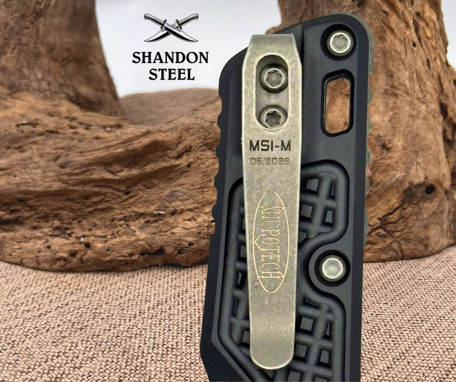 Microtech MSI RAM LOK Mini Sniper Grey Aluminum Handles M390MK 210M-1 FRCSG