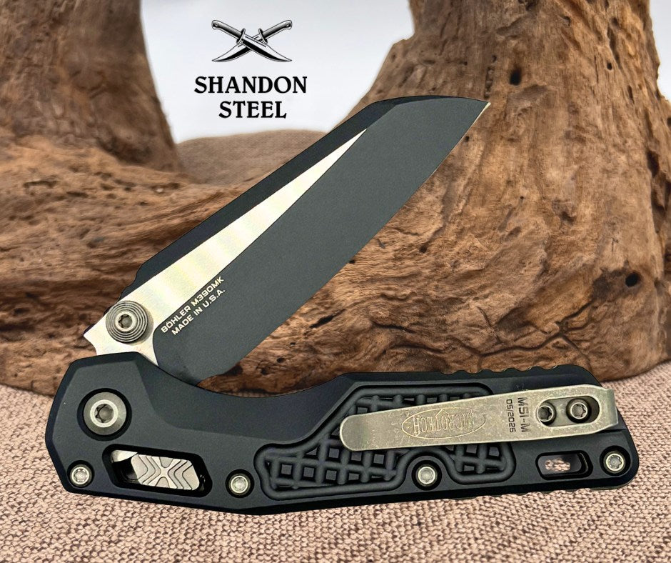 Microtech MSI RAM LOK Mini Sniper Grey Aluminum Handles M390MK 210M-1 FRCSG