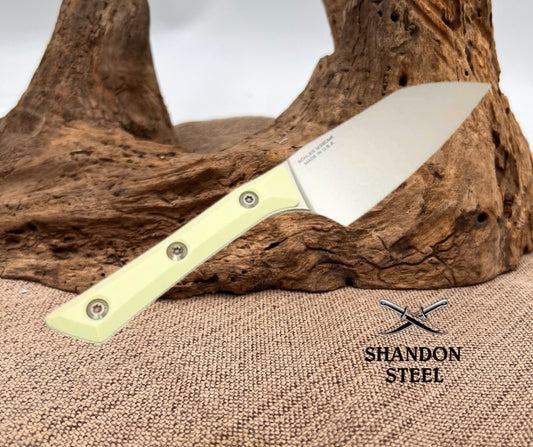 Microtech Santoku 4.2" Ivory G-10 Handle w/ Stonewash M390MK 3300-10IV