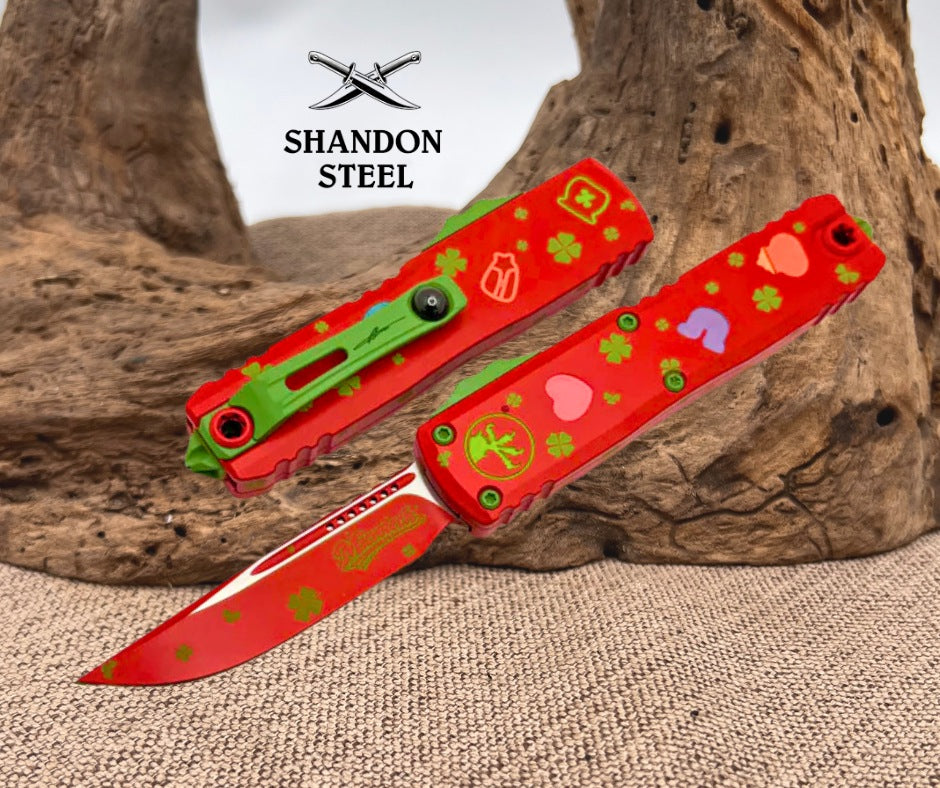 Microtech UTX-85 Gen IV St. Patricks Day S/E Signature Series 12314-1SPDS
