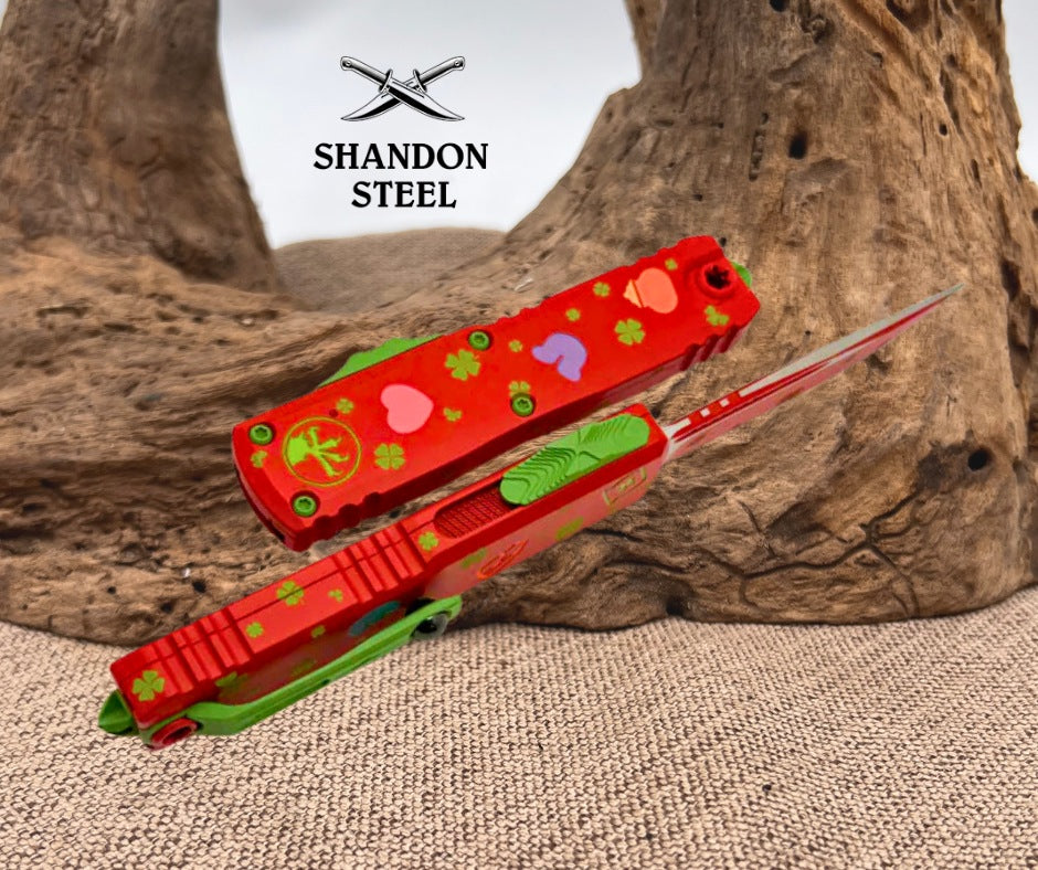 Microtech UTX-85 Gen IV St. Patricks Day S/E Signature Series 12314-1SPDS