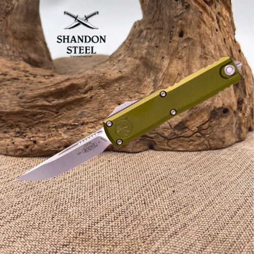 Microtech UTX-85 Gen IV w/ OD Green Handle & Apocalyptic M390MK 12314-10 APOD