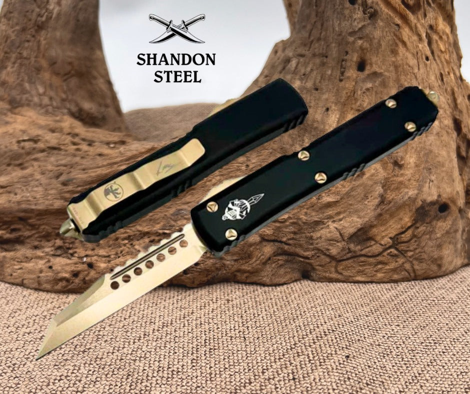 Microtech Ultratech Warhound Bronze Standard & Black 119W-13S