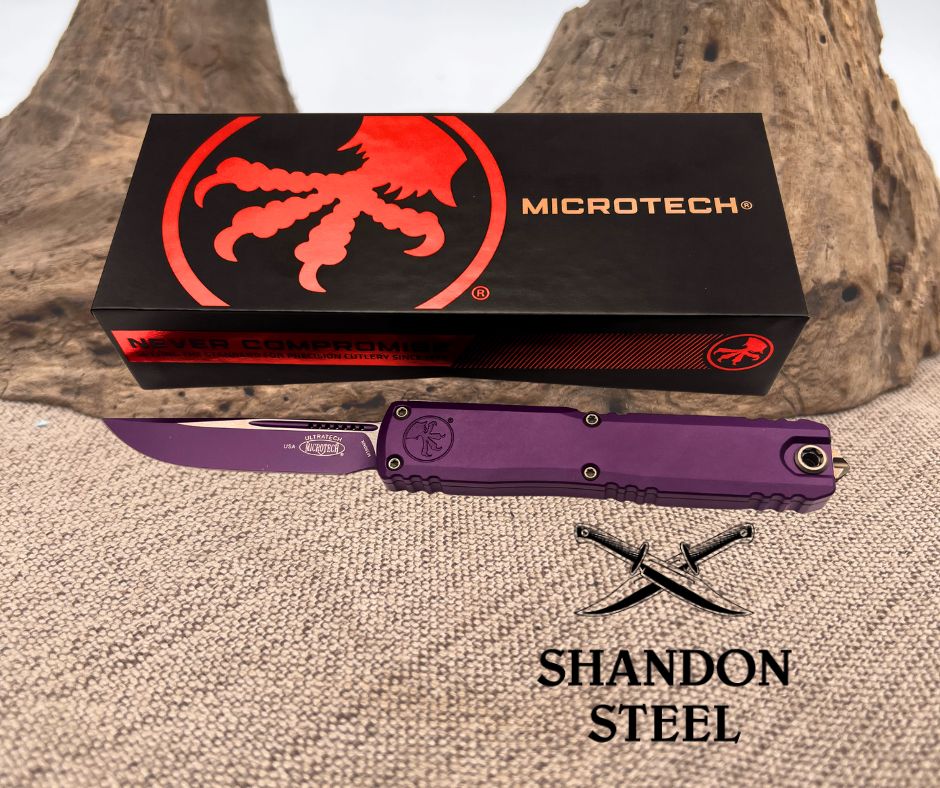 Microtech ULTRATECH GEN III ZBP S/E STANDARD CERAKOTE PURPLE APOCALYPTIC HARDWARE 1121-1PU-C16Z13