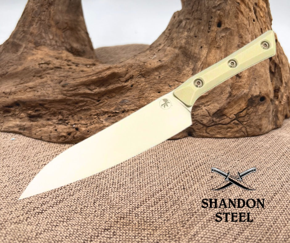 Microtech Utility Knife Ivory G-10 Handle w/ Stonewash M390MK 3400-10IV