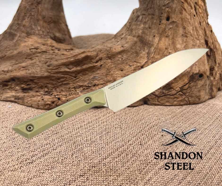 Microtech Utility Knife Ivory G-10 Handle w/ Stonewash M390MK 3400-10IV