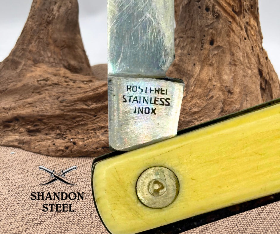 German Water Melon Tester Folding Knife Fruit Sampler ROSTFREI Stainless (156)