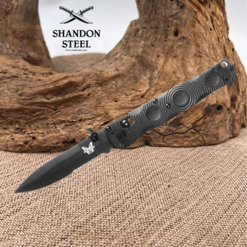 Mini SOCP® Folder | Black | Spear-Point 393SBK