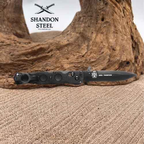 Mini SOCP® Folder | Black | Spear-Point 393SBK