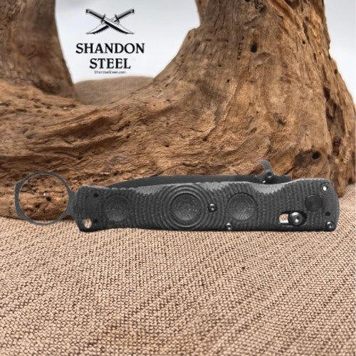Mini SOCP® Folder | Black | Spear-Point 393SBK