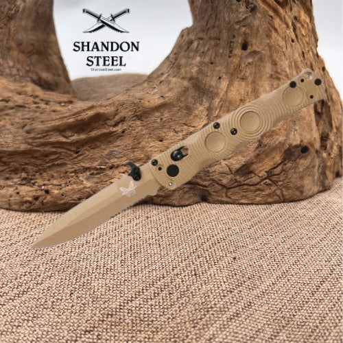 Mini SOCP® Folder | Desert Tan | Spear-Point 393SSN-01