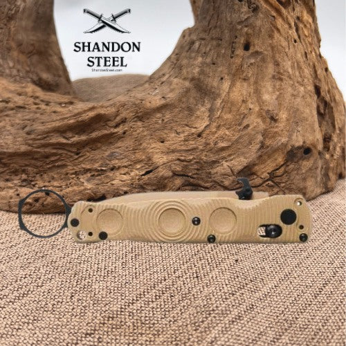 Mini SOCP® Folder | Desert Tan | Spear-Point 393SSN-01