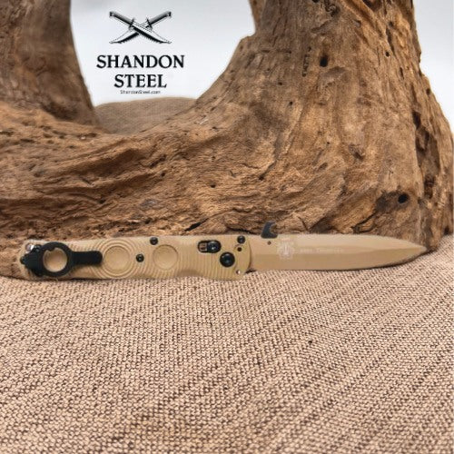 Mini SOCP® Folder | Desert Tan | Spear-Point 393SSN-01