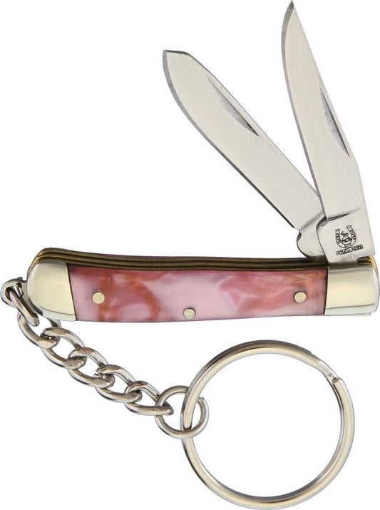 Rough Rider Mini Trapper Keychain Pink RR1552