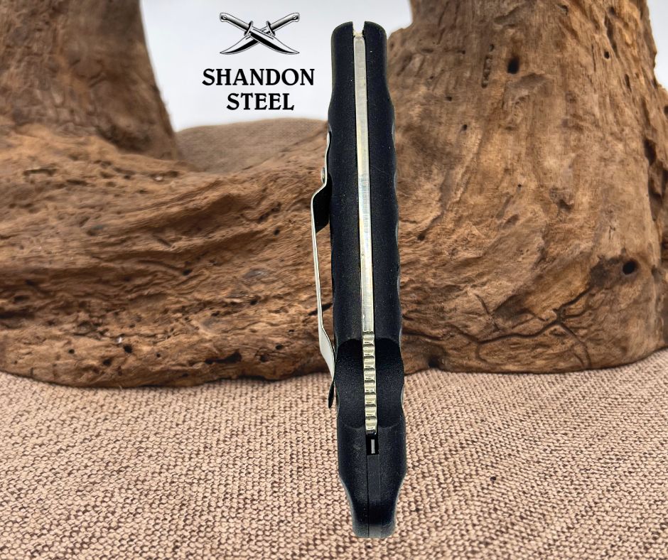 Mikov Folding Knife 420 Steel Drop Point Blade Black Synthetic Handle - (79)