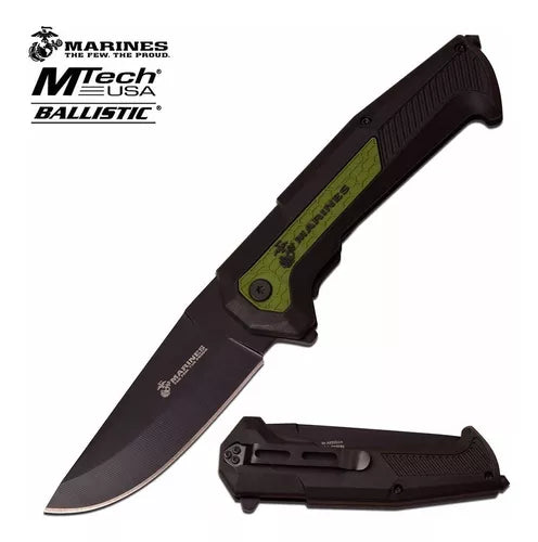 U.S. MARINES BY MTECH USA M-A1055GN SPRING ASSISTED KNIFE