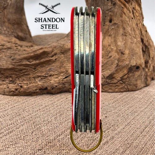 Multi Function Utility Pocket Knife Scissors Bottle Opener Made in Japan (49)
