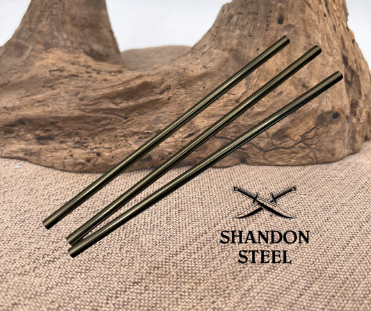 Nickel Silver Round Rod, 0.218 (7/32 inch) x 6.5 inches (3 pcs) Knife Pin Hobby