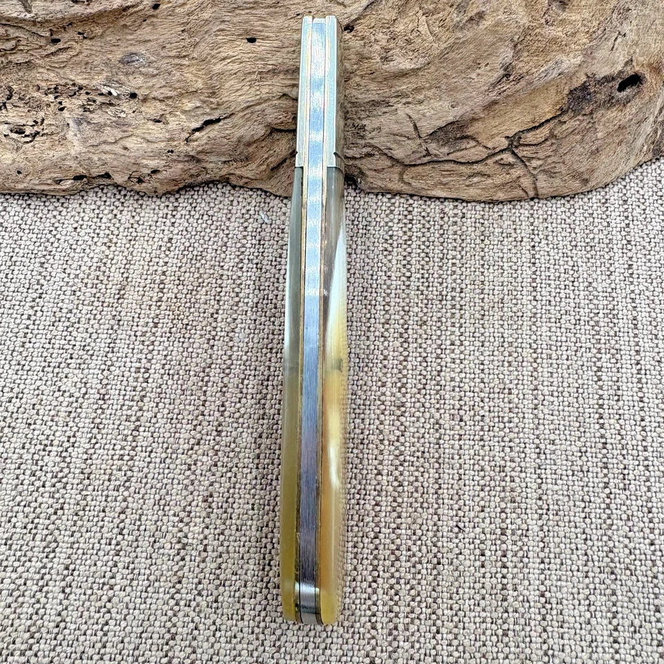 OCOEE RIVER LARGE GRAND DADDY BARLOW FOLDING POCKET KNIFE OX HORN HANDLES (19)