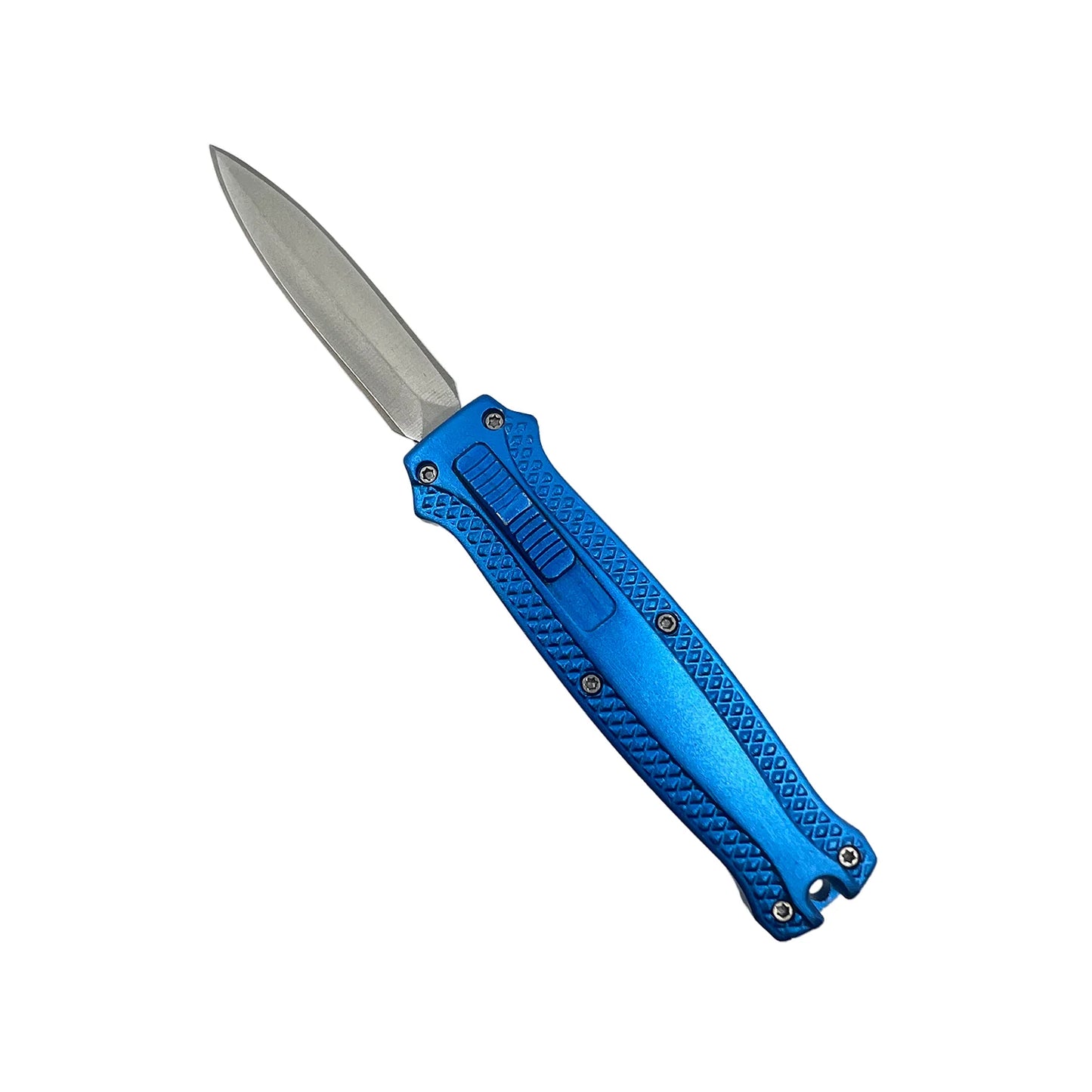 Mini Automatic OTF Keyring Knife Blue 104BL