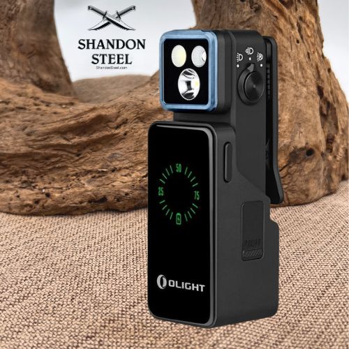 Oclip 2 Pro Premium EDC Clip Torch | 530lm Floodlight, Red Light & Spotlight Oclip 2 Pro; Premium Black