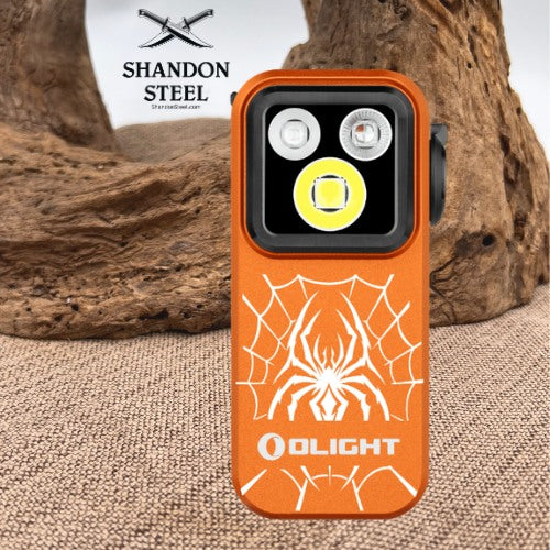 Oclip Pro Multifunctional EDC Clip Flashlight Halloween Orange Triple the Lighting Fun