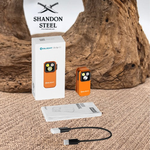 Oclip Pro Multifunctional EDC Clip Flashlight Halloween Orange Triple the Lighting Fun