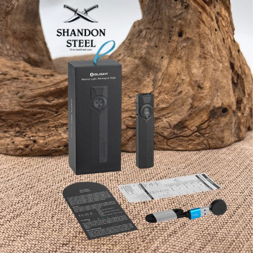 Olight ArkPro Ultra Series – Flat Unibody EDC Flashlight with Multi-Light Sources Onyx Black