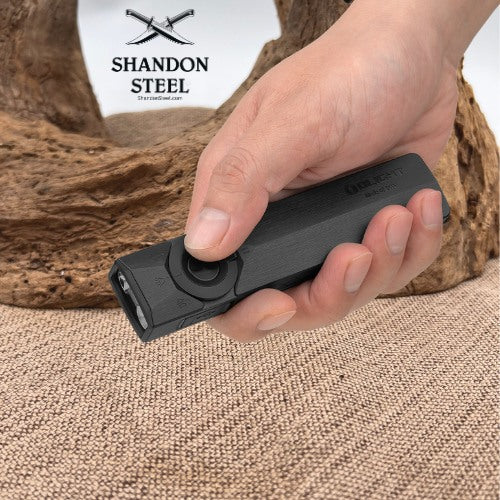 Olight ArkPro Ultra Series – Flat Unibody EDC Flashlight with Multi-Light Sources Onyx Black