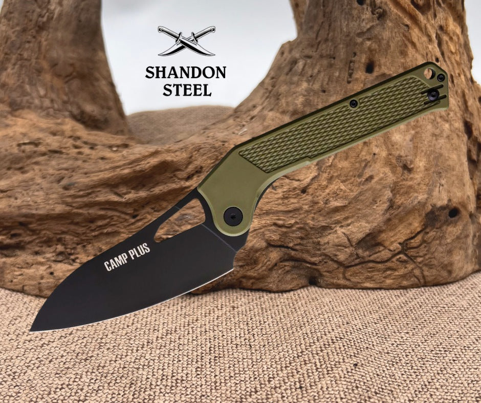 Ontario Camp Plus EDC Linerlock Grn ON4320