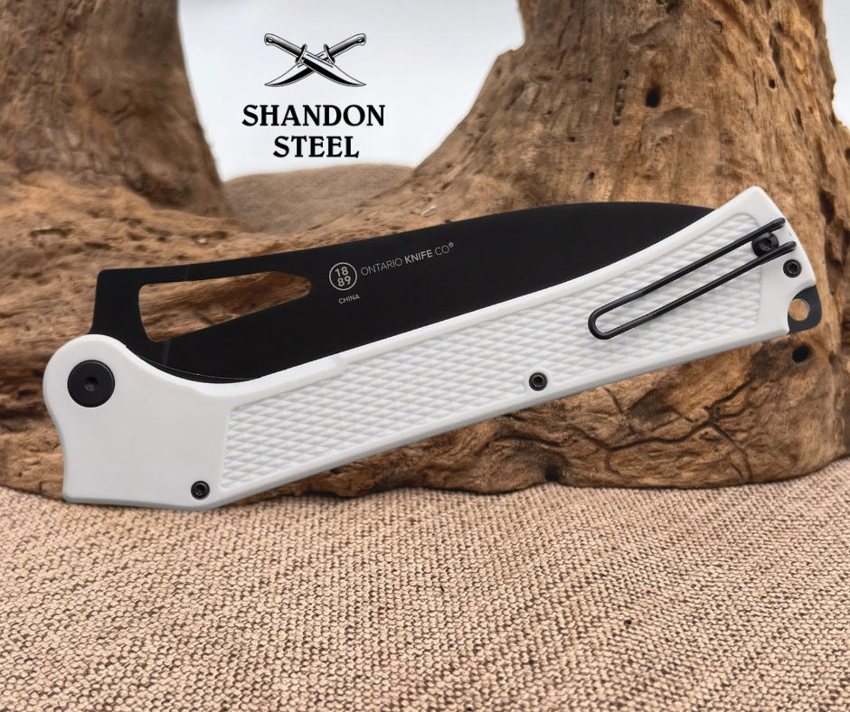 Ontario Camp Plus EDC Linerlock White ON4325WH