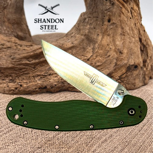 Ontario RAT Model 1 OKC 1 8848OD G10 Folding Pocket Knife Black Taiwan (214)