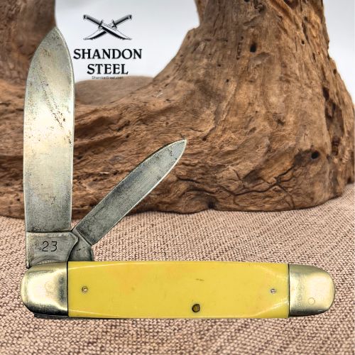 Camillus USA 23 Two Blade Equal End Cigar Jack Folding Pocket Knife (205)