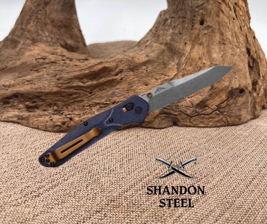 BENCHMADE 940-4 Osborne | Denim Micarta