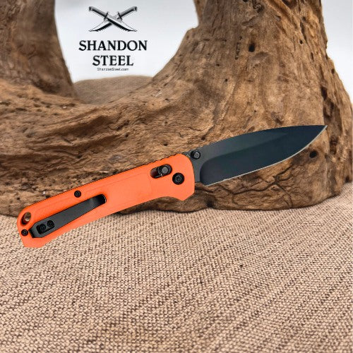 Ozark Trail D2 Steel Orange Handle Folding Drop Point Knife Crossbar Lock EDC 19