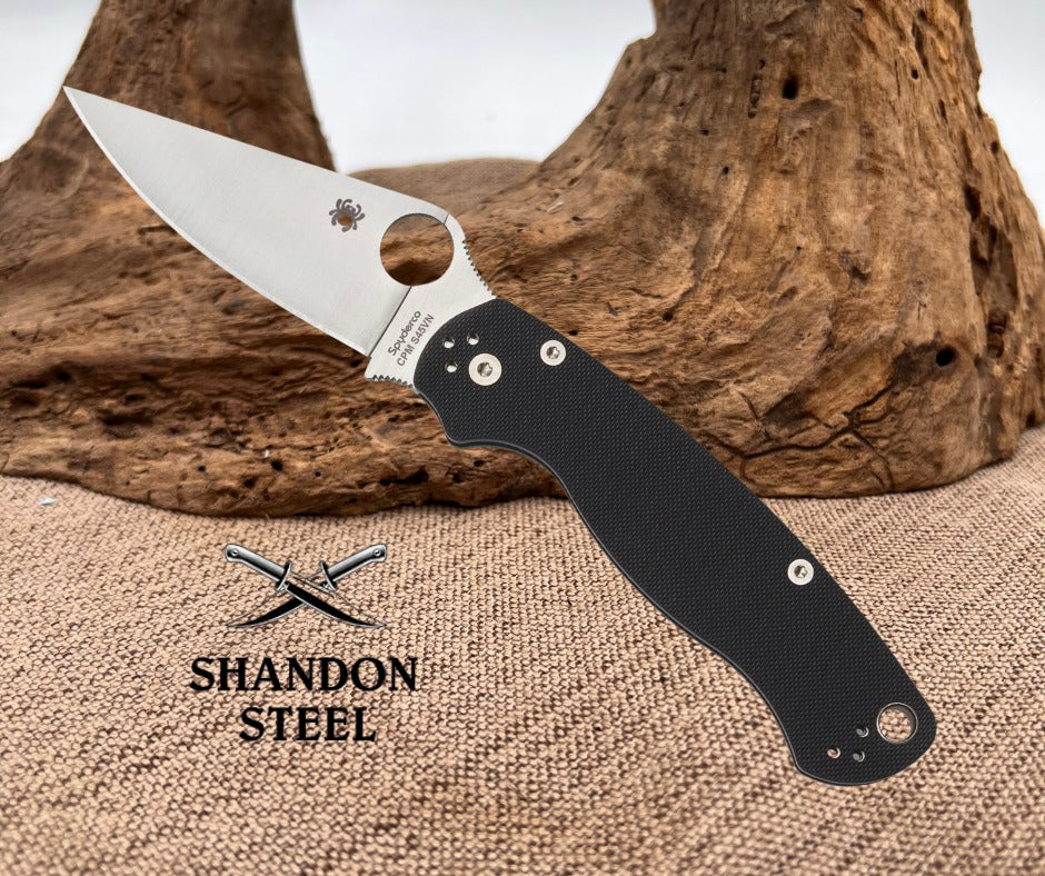 PARA MILITARY 2 BLACK G-10 PLAINEDGE C81GP2