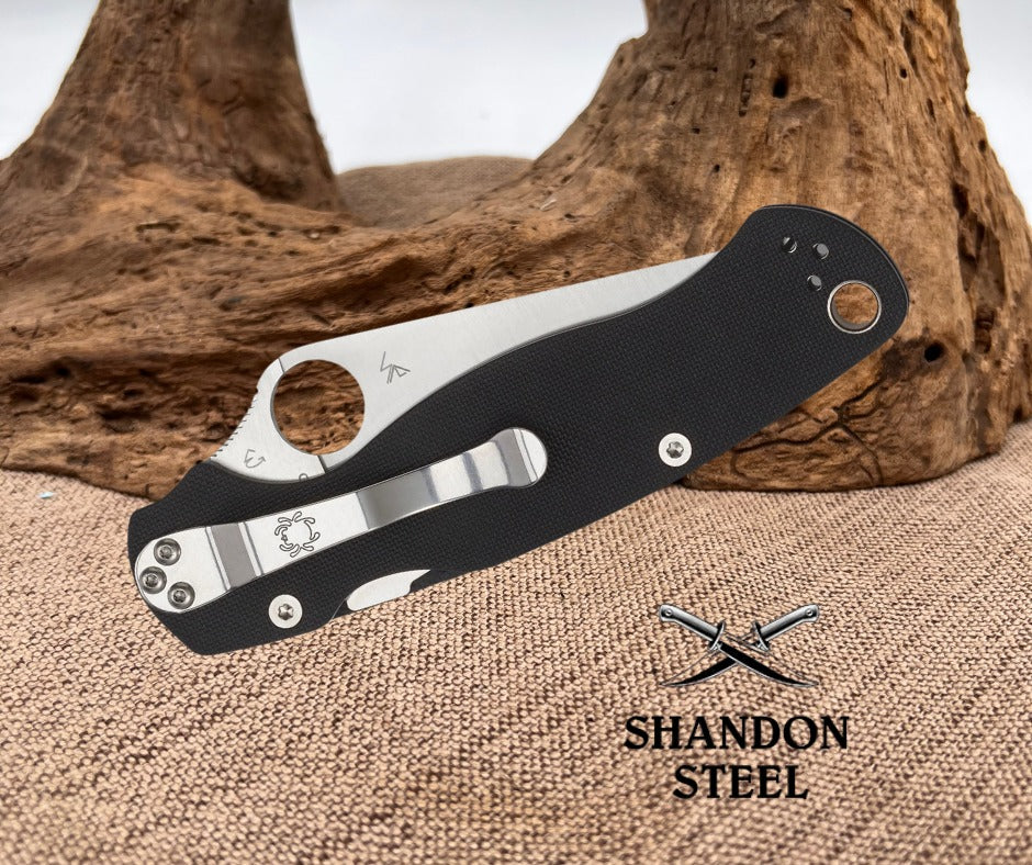 PARA MILITARY 2 BLACK G-10 PLAINEDGE C81GP2