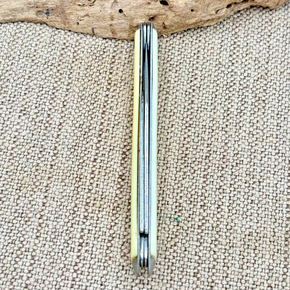 VINTAGE PRR PENNSYLVANIA RAILROAD NOVELTY KNIFE CO USA 2 BLADE JACK (186)