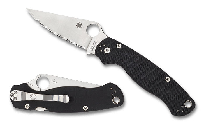 Spyderco Para Military® 2 Black G-10 SpyderEdge™ C81GS2