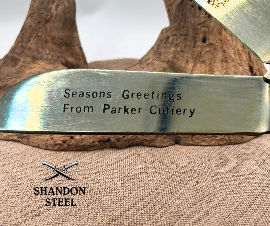 Parker Cutlery Company Season’s Greetings Three Blade Stockman Pkt Knife (137)