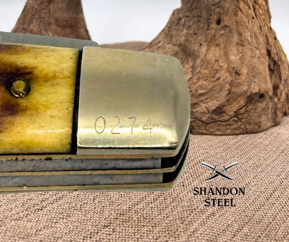 Parker Frost USA Vintage 1978 Three Blade Stockman Stag Folding Pocket Knife -59