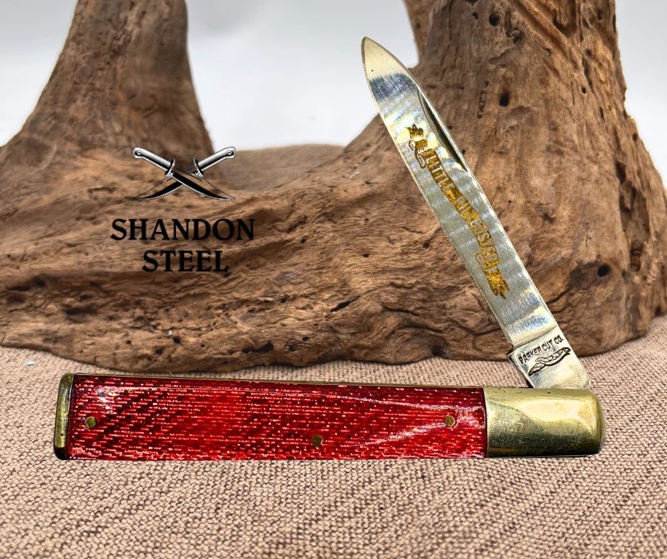 Parker Cut Co. Little Pillbuster Doctors Knife, Red Metallic Composite (132)