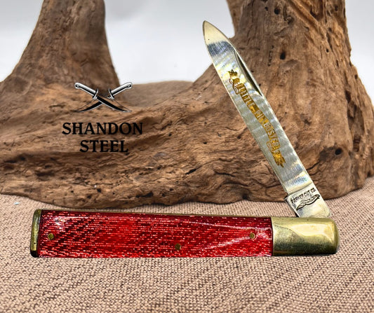 Parker Cut Co. Little Pillbuster Doctors Knife, Red Metallic Composite (132)