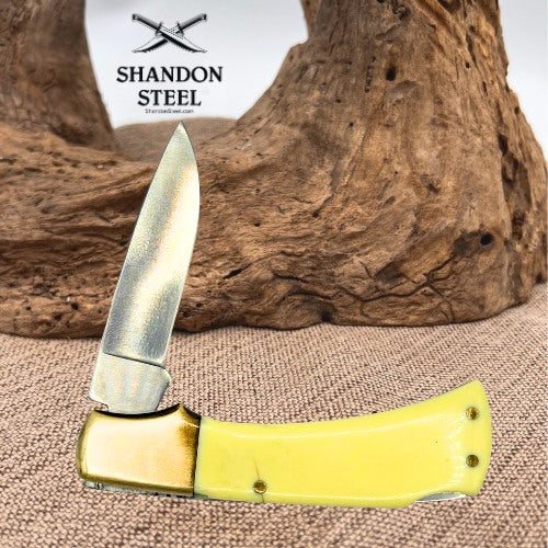 Parker Cutlery Vintage Mustang Single Lock Back Drop Point Blade Japan (167)