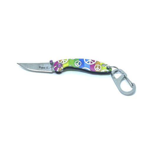 Brighten Blades: PEACE Keychain Knife 121B