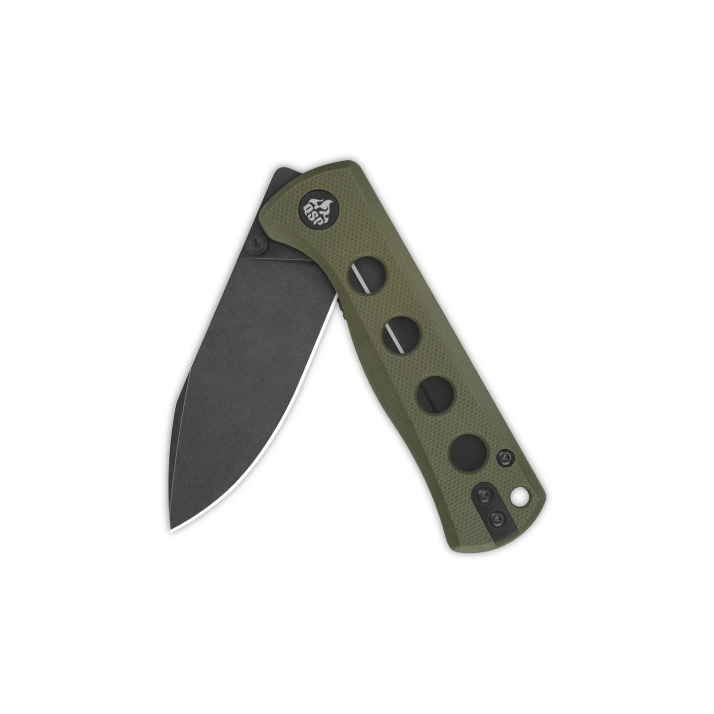 QSP Canary Folder Liner Lock Pocket Knife 14C28N Blade Olive Green G10 Handle QS150-F2