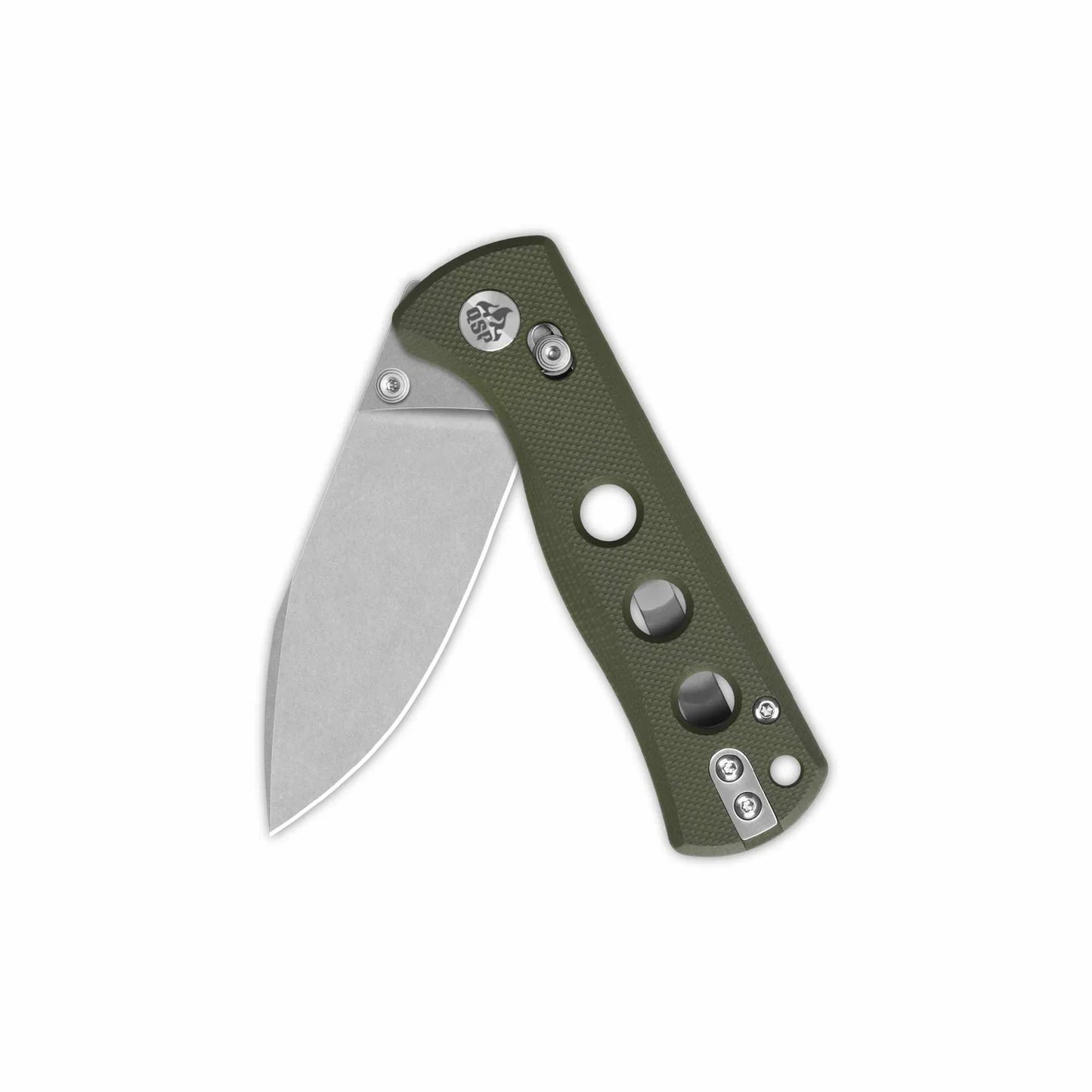 QSP Canary Glyde Lock Pocket Knife 14C28N Blade Olive Green G10 Handle QS150GL-B1