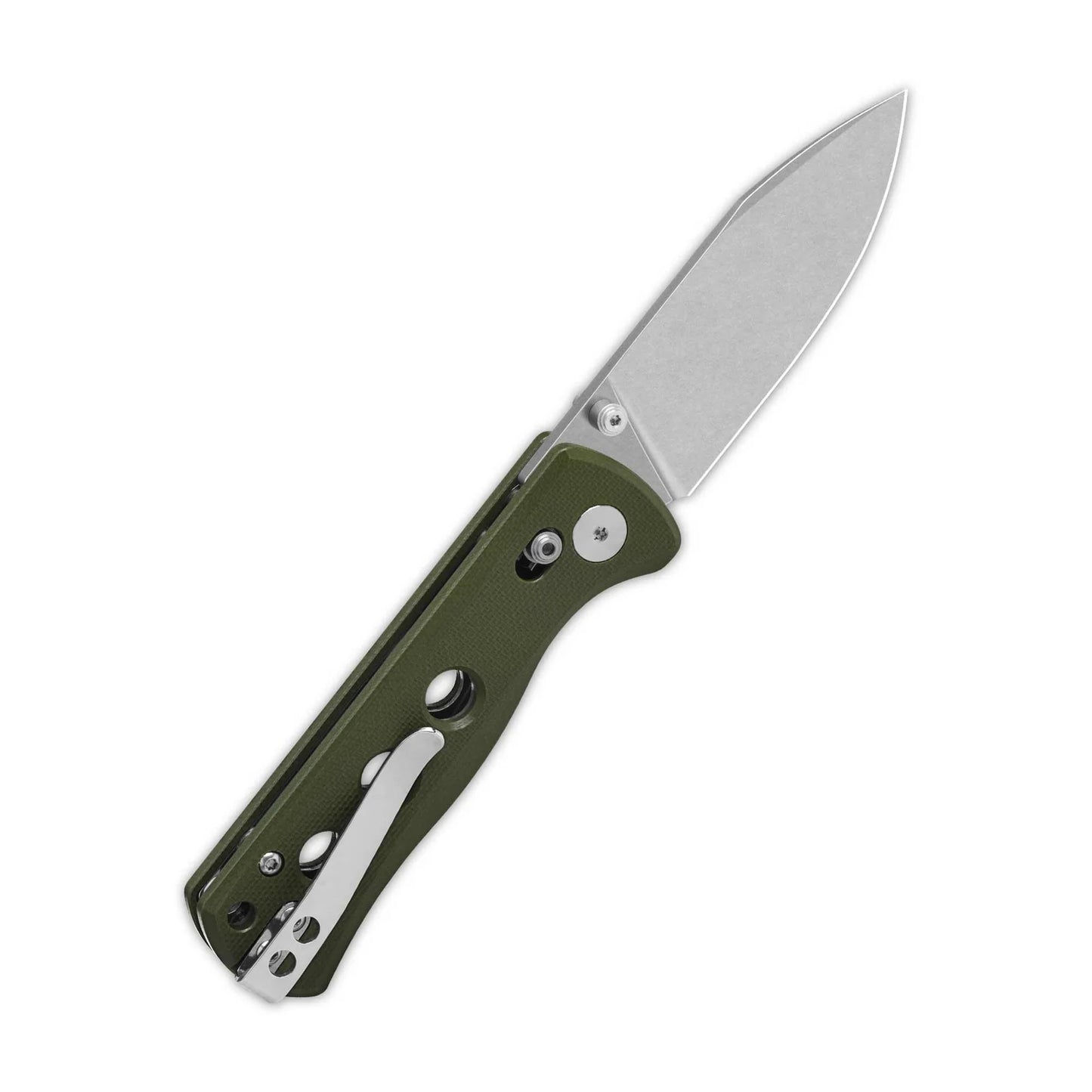 QSP Canary Glyde Lock Pocket Knife 14C28N Blade Olive Green G10 Handle QS150GL-B1